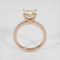 3.43 Ct. Padparadscha Sapphire Ring, 14K Rose Gold 3