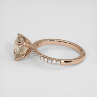 3.43 Ct. Padparadscha Sapphire Ring, 14K Rose Gold 4