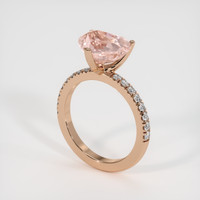 3.07 Ct. Sapphire Ring, 14K Rose Gold 2