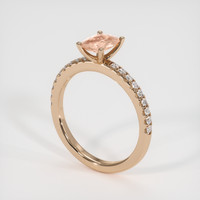 1.05 Ct. Sapphire Ring, 14K Rose Gold 2