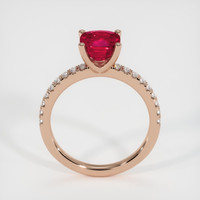 2.05 Ct. Ruby Ring, 14K Rose Gold 3