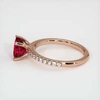 2.05 Ct. Ruby Ring, 14K Rose Gold 4