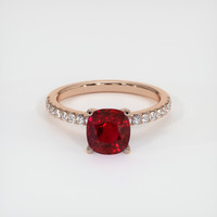 1.55 Ct. Ruby Ring, 14K Rose Gold 1