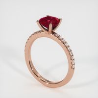 1.49 Ct. Ruby Ring, 14K Rose Gold 2