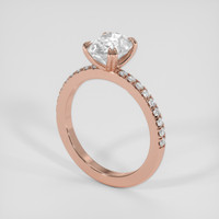2.05 Ct. White Sapphire Ring, 14K Rose Gold 2
