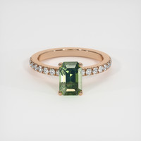 2.13 Ct. Sapphire Ring, 14K Rose Gold 1
