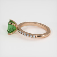 2.13 Ct. Green Sapphire Ring, 14K Rose Gold 4