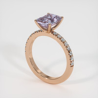 2.75 Ct. Purple Sapphire Ring, 14K Rose Gold 2
