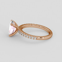 1.70 Ct. Pink Sapphire Ring, 14K Rose Gold 4