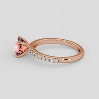 1.63 Ct. Padparadscha Sapphire Ring, 14K Rose Gold 4