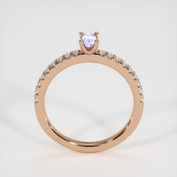 0.23 Ct. Purple Sapphire Ring, 14K Rose Gold 3