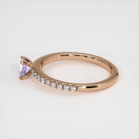 0.23 Ct. Purple Sapphire Ring, 14K Rose Gold 4