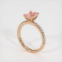 1.60 Ct. Sapphire Ring, 14K Rose Gold 2