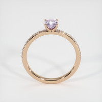 0.59 Ct. Purple Sapphire Ring, 14K Rose Gold 3