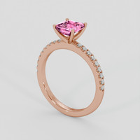 1.52 Ct. Pink Sapphire Ring, 18K Rose Gold 2