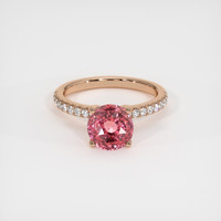 3.07 Ct. Padparadscha Sapphire Ring, 18K Rose Gold 1