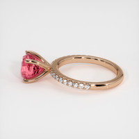 3.07 Ct. Padparadscha Sapphire Ring, 18K Rose Gold 4