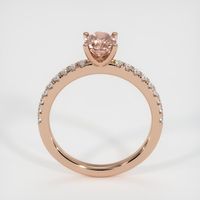 0.84 Ct. Padparadscha Sapphire Ring, 18K Rose Gold 3