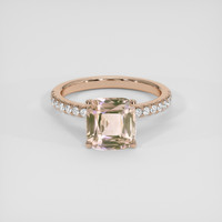 3.43 Ct. Padparadscha Sapphire Ring, 18K Rose Gold 1