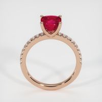 2.05 Ct. Ruby Ring, 18K Rose Gold 3
