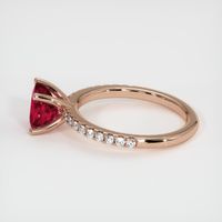2.05 Ct. Ruby Ring, 18K Rose Gold 4
