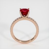 1.55 Ct. Ruby Ring, 18K Rose Gold 3