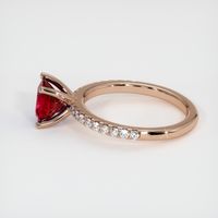 1.55 Ct. Ruby Ring, 18K Rose Gold 4