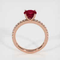 1.49 Ct. Ruby Ring, 18K Rose Gold 3