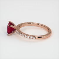 1.49 Ct. Ruby Ring, 18K Rose Gold 4