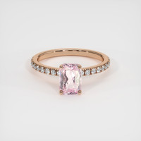 2.15 Ct. Pink Sapphire Ring, 18K Rose Gold 1