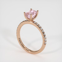 2.15 Ct. Pink Sapphire Ring, 18K Rose Gold 2