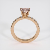 2.01 Ct. Peach Sapphire Ring, 18K Rose Gold 3