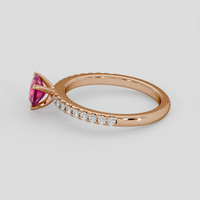 0.75 Ct. Pink Sapphire Ring, 18K Rose Gold 4