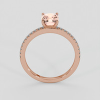1.79 Ct. Padparadscha Sapphire Ring, 18K Rose Gold 3