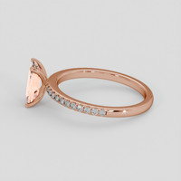 1.79 Ct. Padparadscha Sapphire Ring, 18K Rose Gold 4
