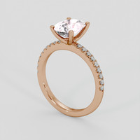 1.70 Ct. Pink Sapphire Ring, 18K Rose Gold 2