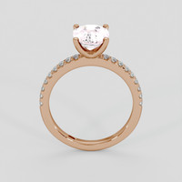 1.70 Ct. Pink Sapphire Ring, 18K Rose Gold 3