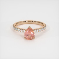1.09 Ct. Sapphire Ring, 18K Rose Gold 1