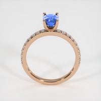 1.10 Ct. Blue Sapphire Ring, 18K Rose Gold 3