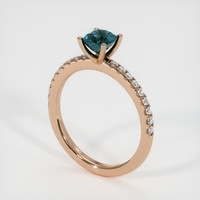 0.94 Ct. Sapphire Ring, 18K Rose Gold 2