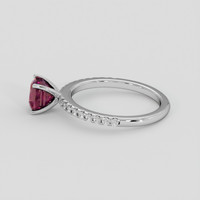 1.92 Ct. Purplish Red Rhodolite Garnet Ring, Silver 4