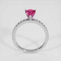 1.16 Ct. Pink Sapphire Ring, Silver 3