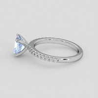 1.87 Ct. Blue Sapphire Ring, Silver 4