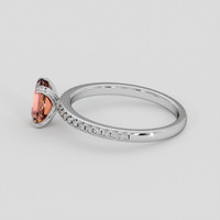 1.54 Ct. Padparadscha Sapphire Ring, Silver 4