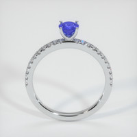 0.44 Ct. Blue Sapphire Ring, 10K White Gold 3
