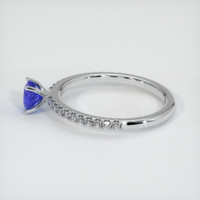 0.44 Ct. Blue Sapphire Ring, 10K White Gold 4