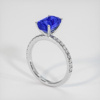 4.04 Ct. Color Change Sapphire Ring, 10K White Gold 2