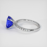 4.04 Ct. Color Change Sapphire Ring, 10K White Gold 4