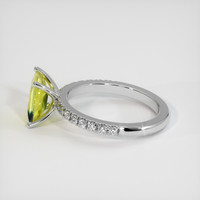 2.08 Ct. Bi Color Sapphire Ring, 10K White Gold 4