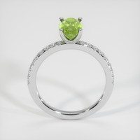 1.28 Ct. Green Tourmaline Ring, 10K White Gold 3
